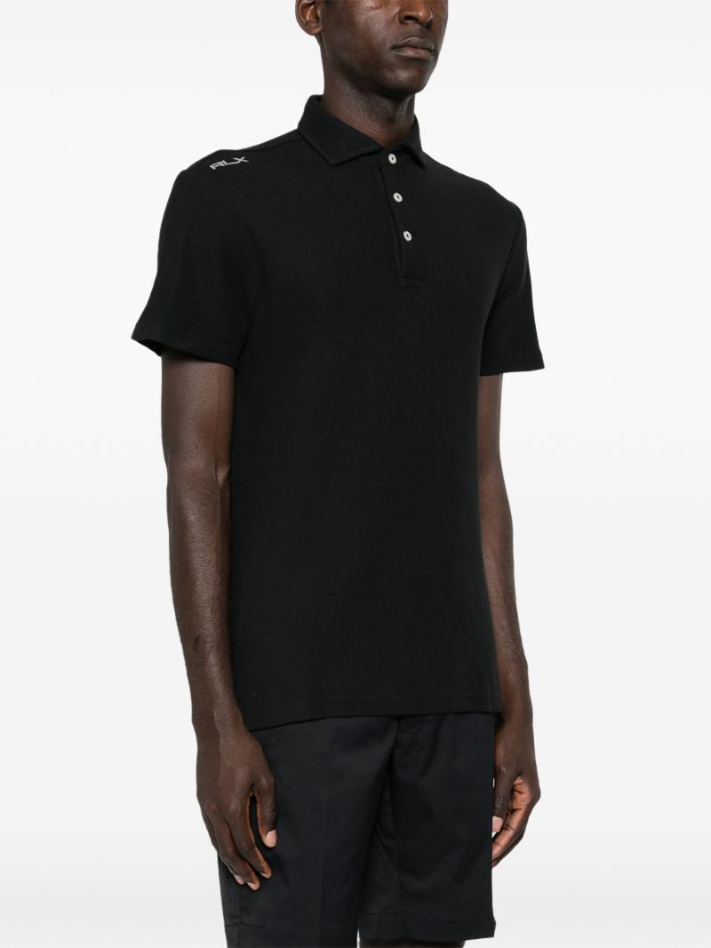 Black Logo-print Polo Shirt