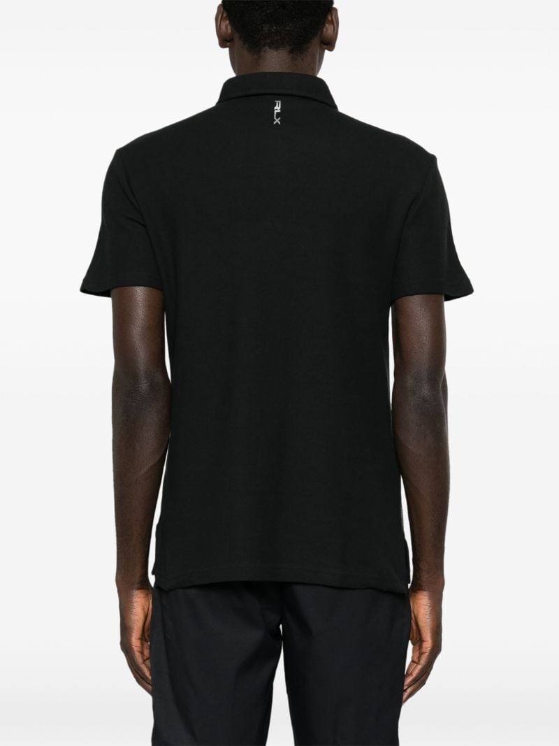 Black Logo-print Polo Shirt