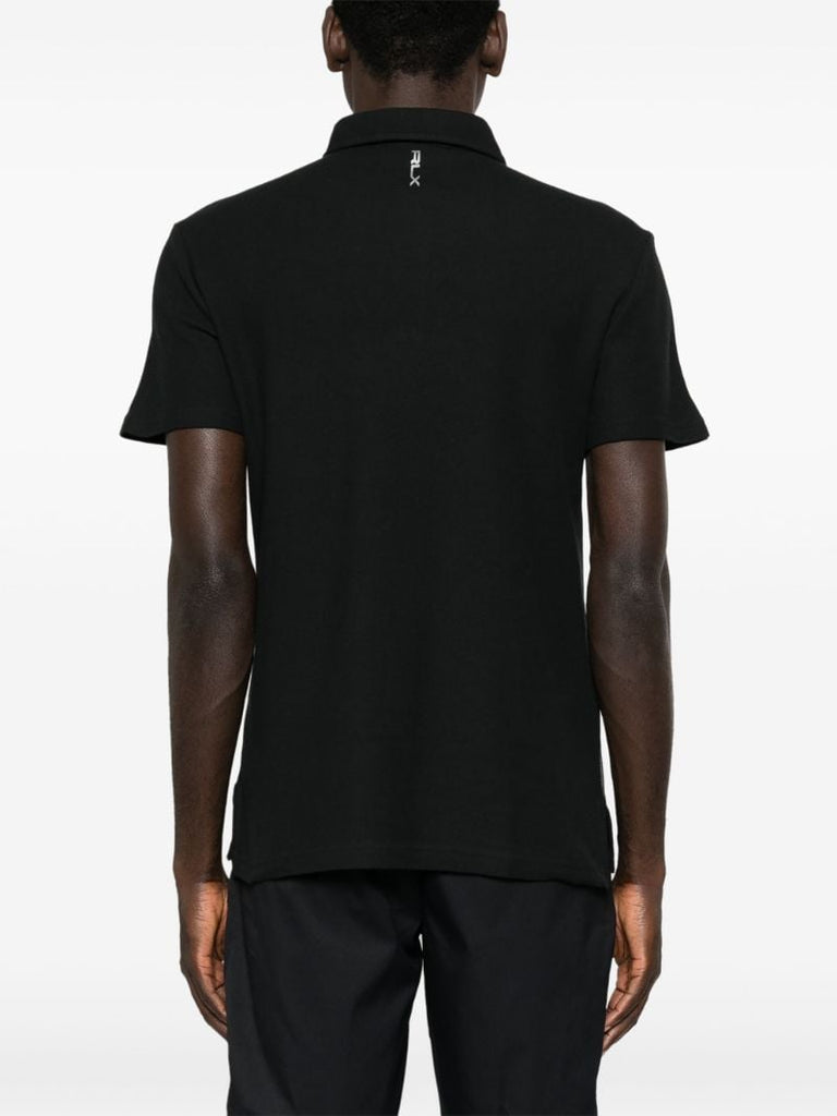 Black Logo-print Polo Shirt