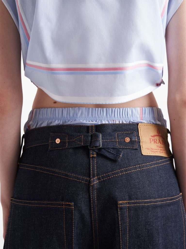 Triangle-logo Straight Jeans