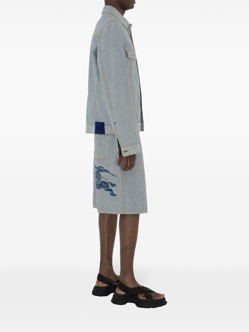 Blue Ekd Denim Shirt Jacket