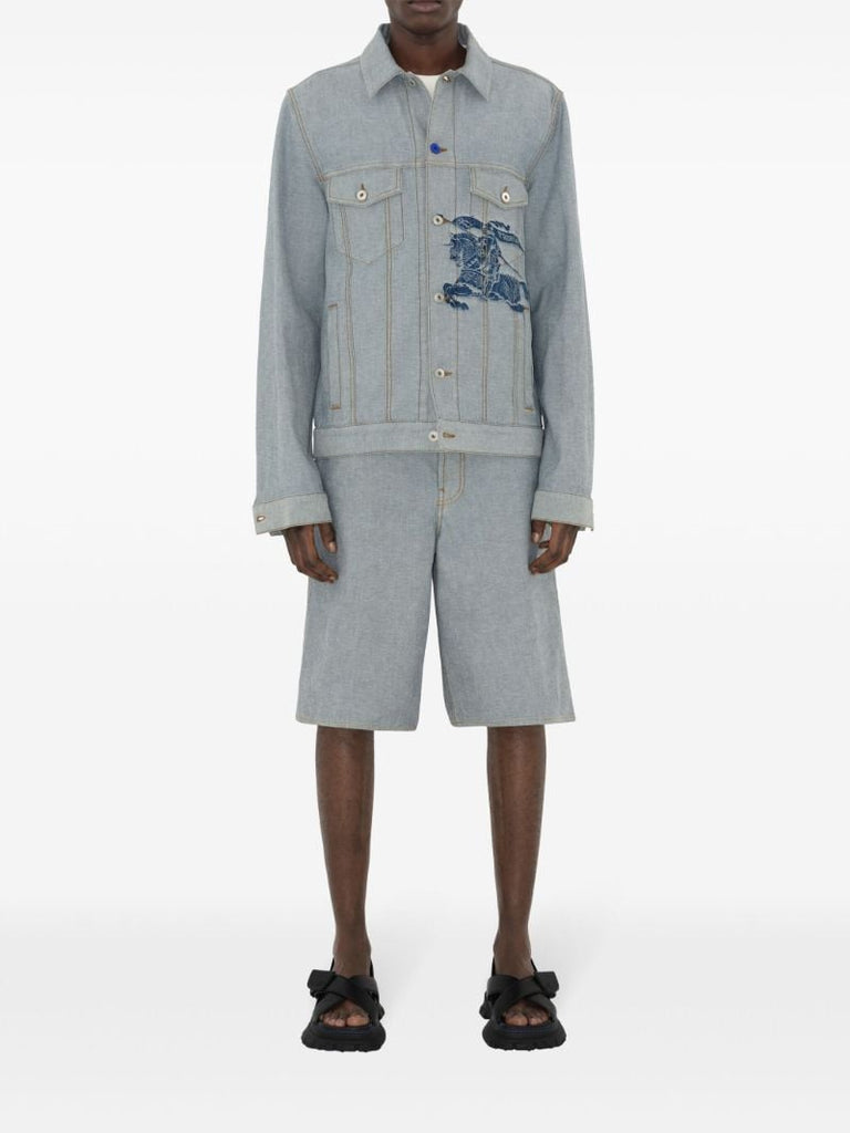 Blue Ekd Denim Shirt Jacket