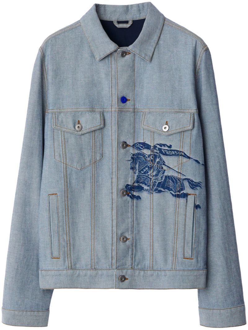 Blue Ekd Denim Shirt Jacket