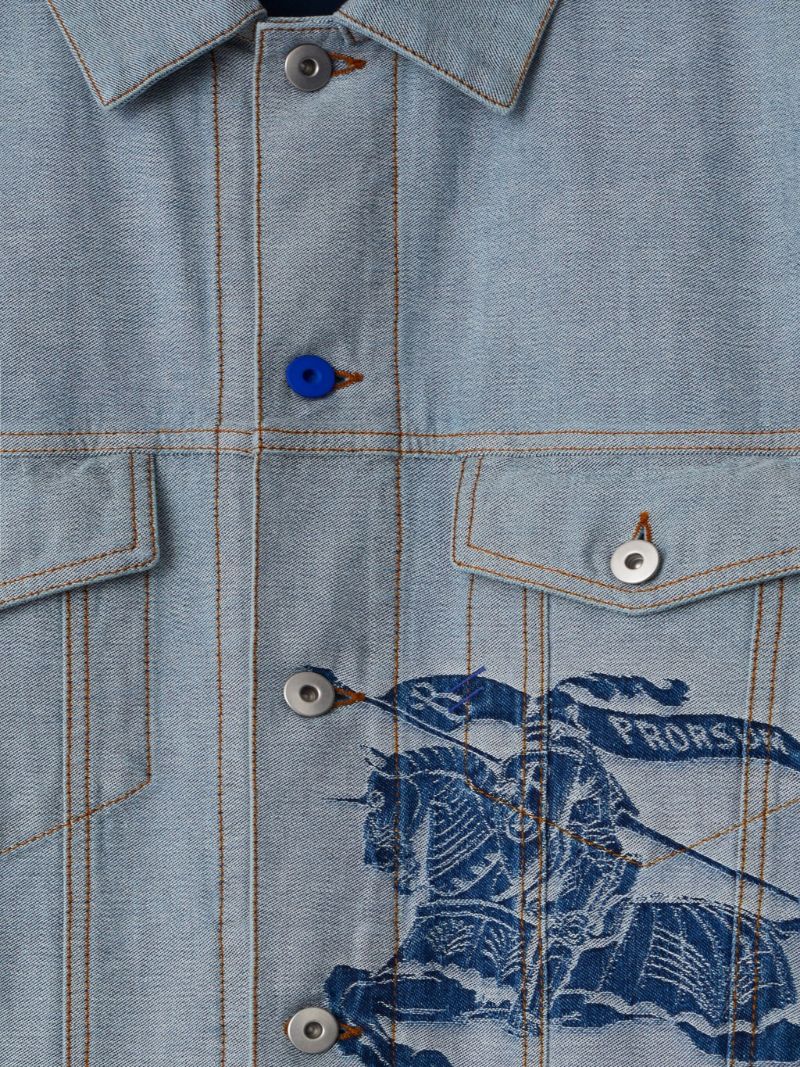 Blue Ekd Denim Shirt Jacket