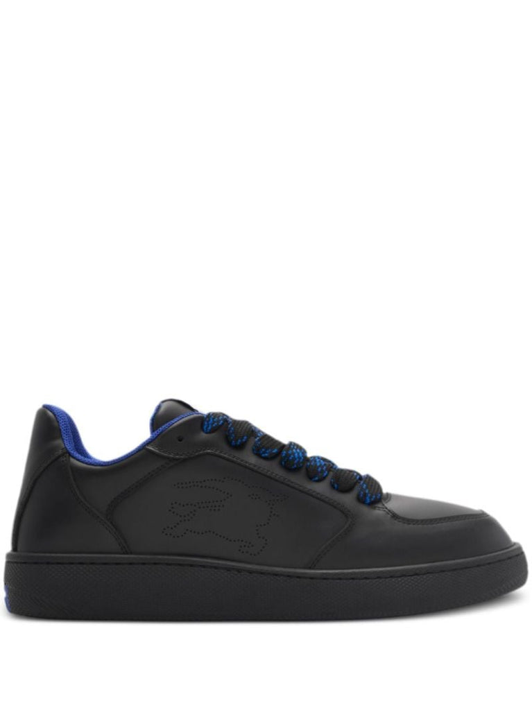 Black Stock Leather Sneakers