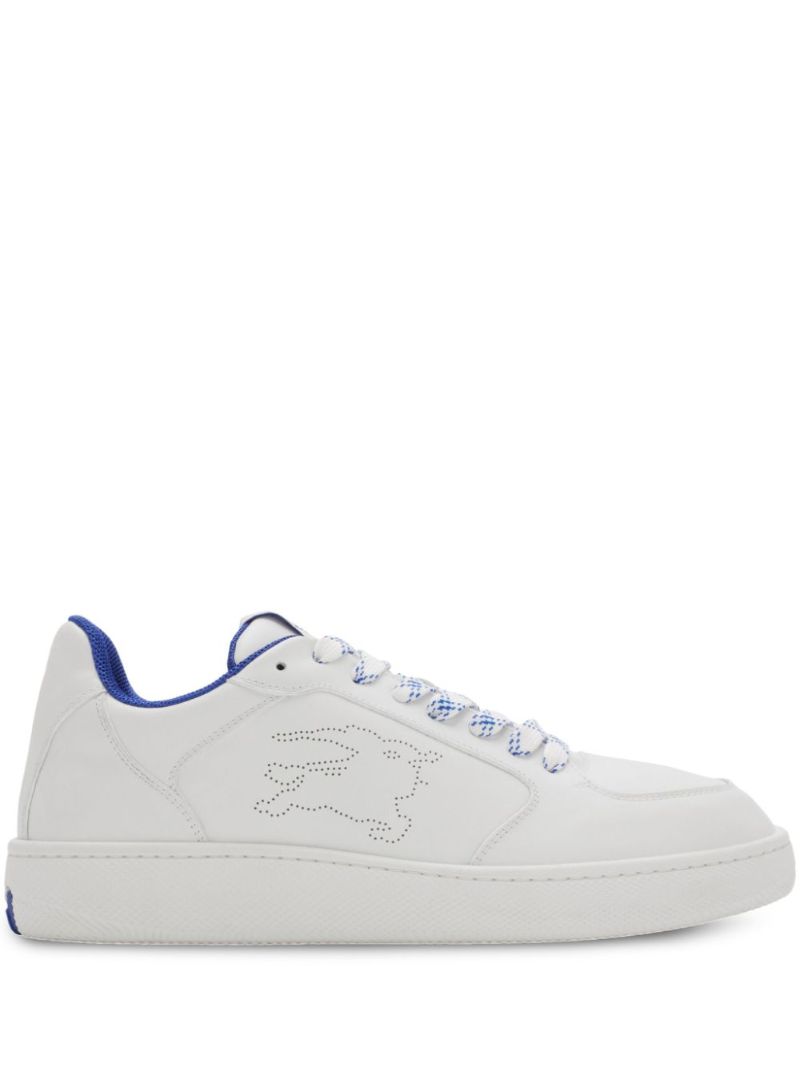 White Stock Leather Sneakers