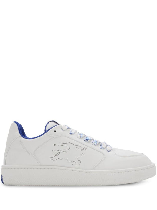 White Stock Leather Sneakers