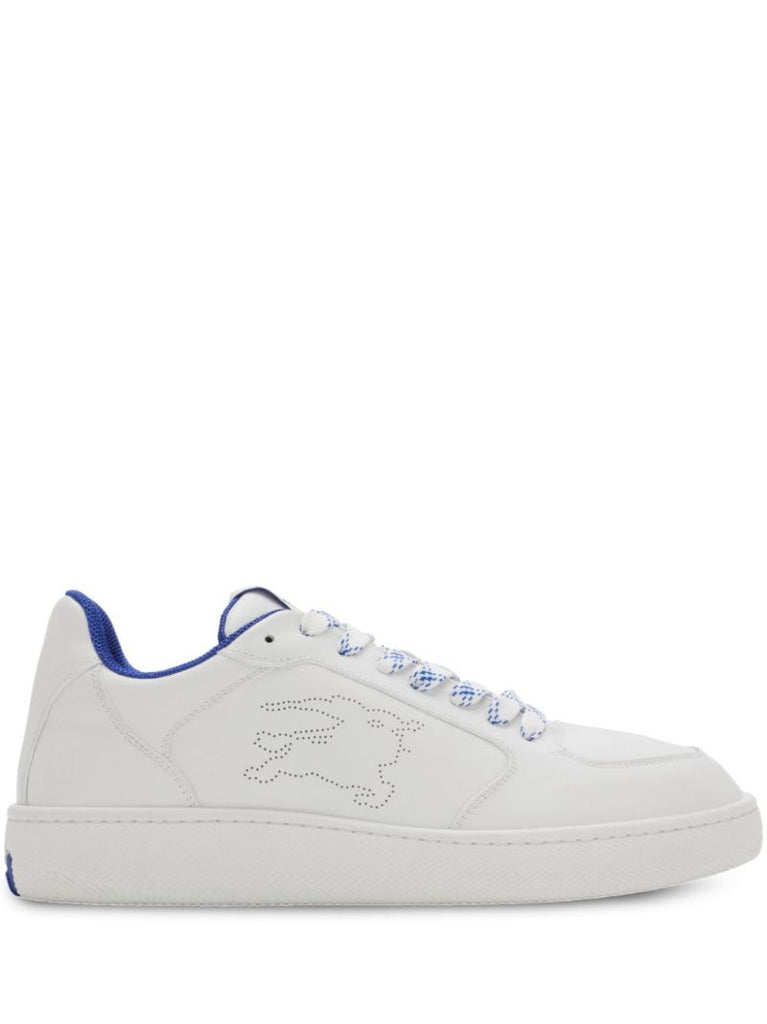 White Stock Leather Sneakers