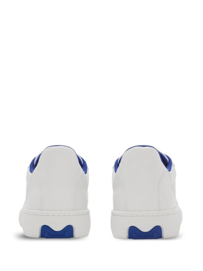White Stock Leather Sneakers