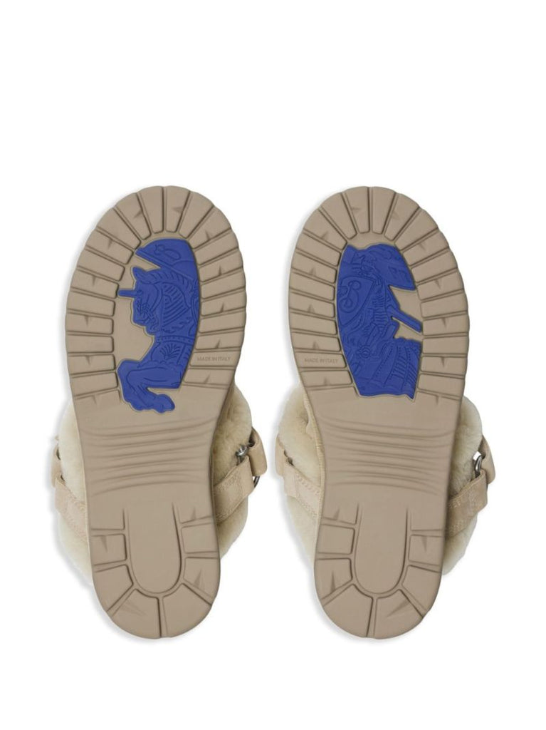 Shearling Suede Mules