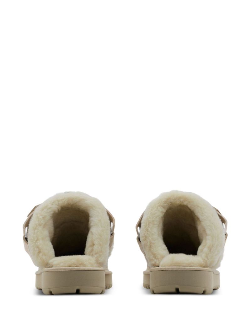 Shearling Suede Mules