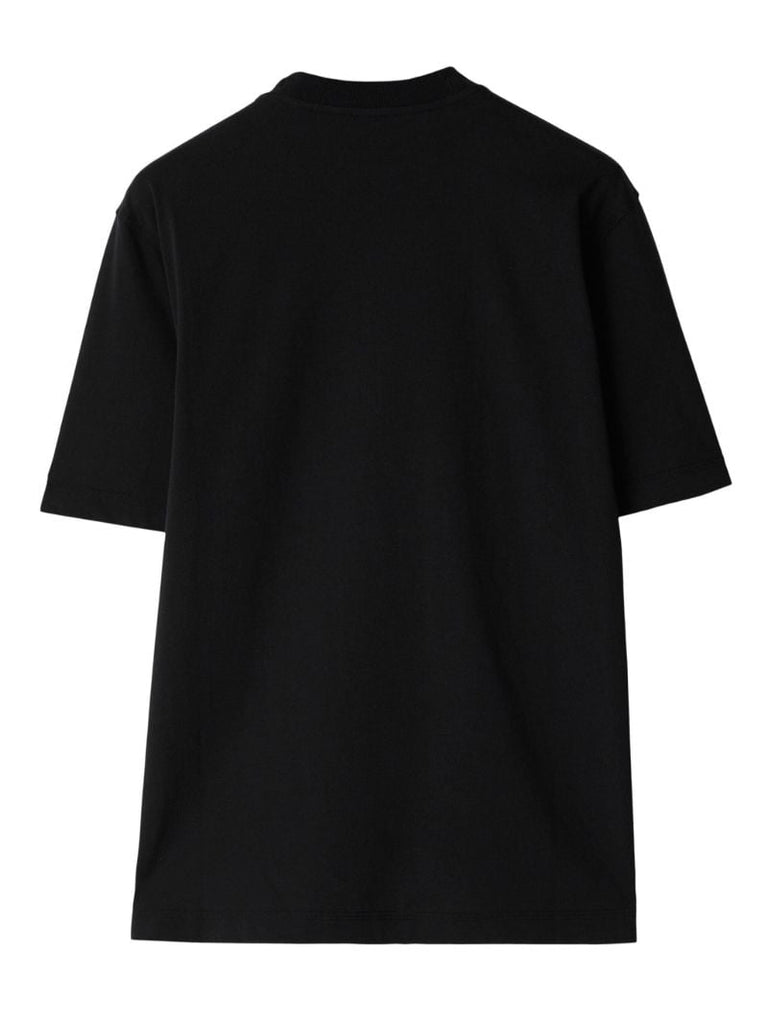 Black Knight Print Cotton T-shirt