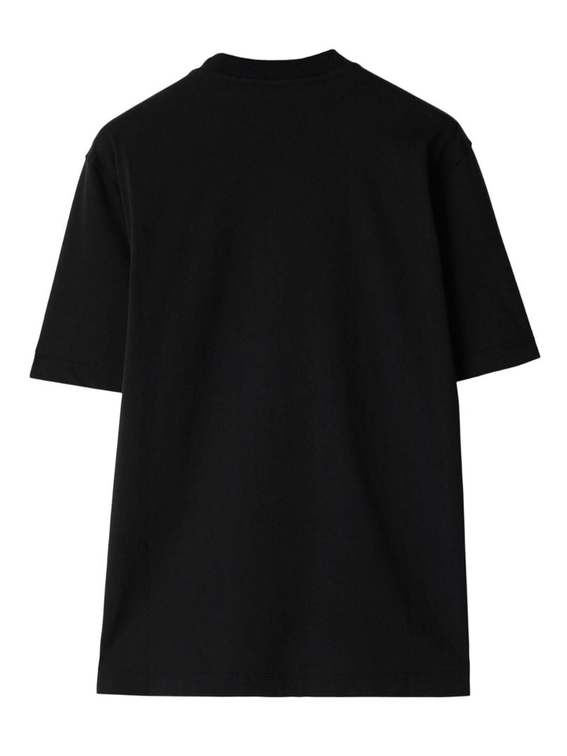 Black Knight Print Cotton T-shirt