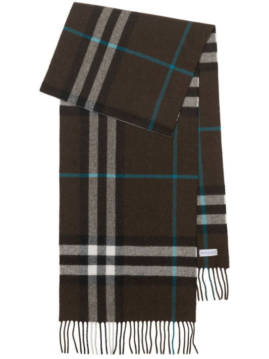 Brown House Check Cashmere Scarf