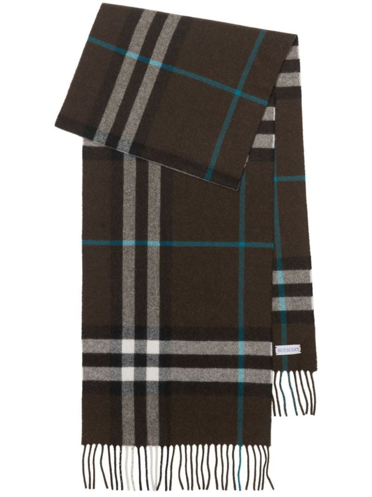 Brown House Check Cashmere Scarf