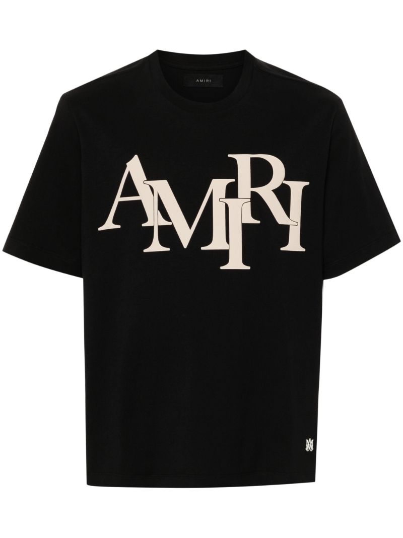Black Logo-print Cotton T-shirt