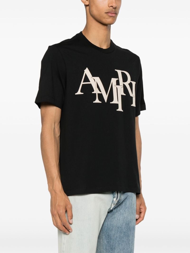 Black Logo-print Cotton T-shirt