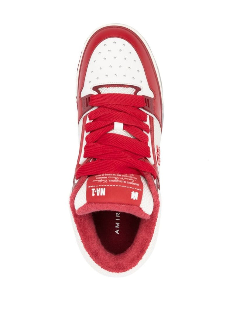 Red Ma-1 Panelled Sneakers
