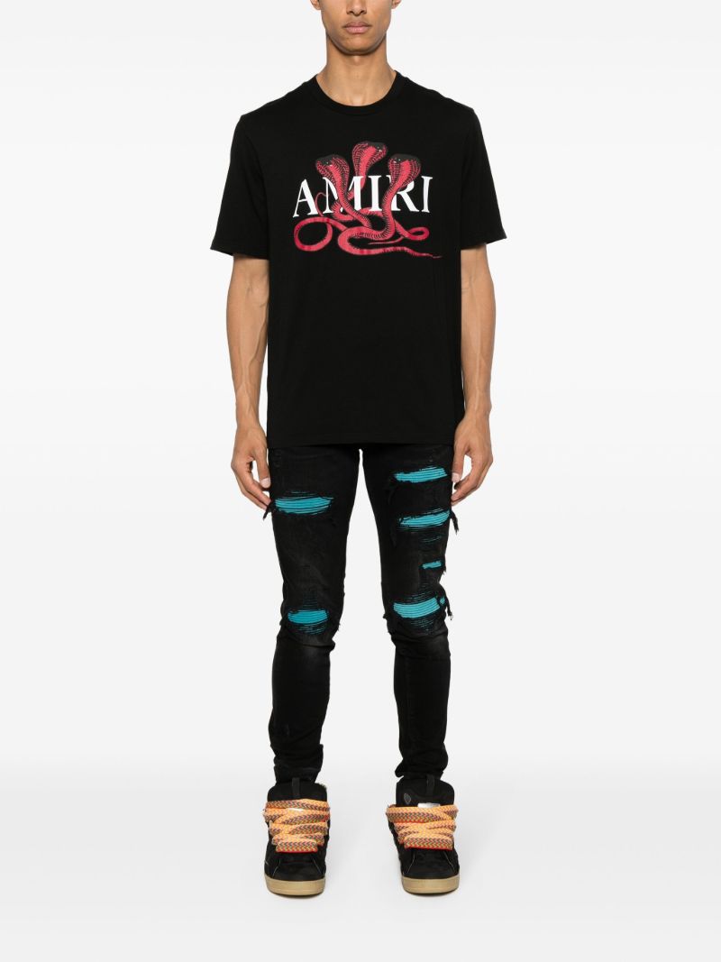 Black Glitter Poison Logo T-shirt