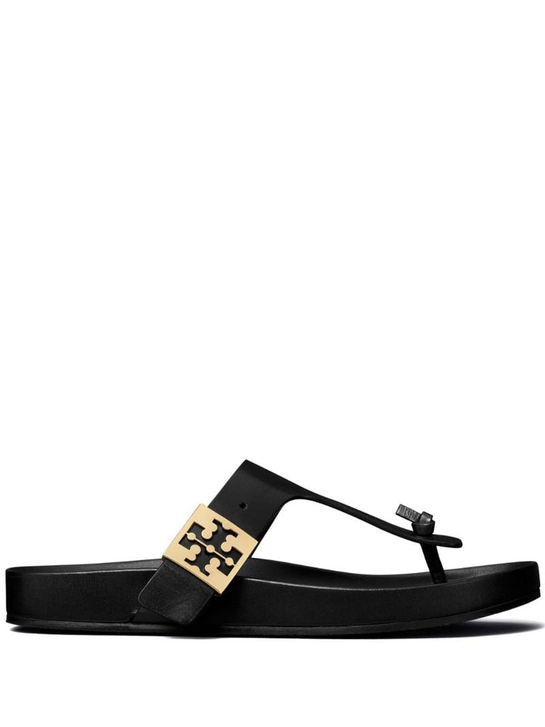 Black Mellow Thong Sandals