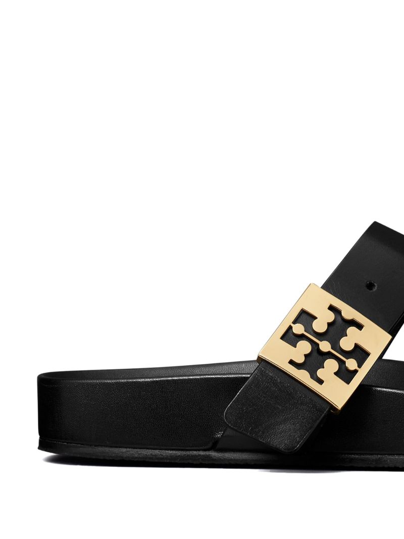 Black Mellow Thong Sandals