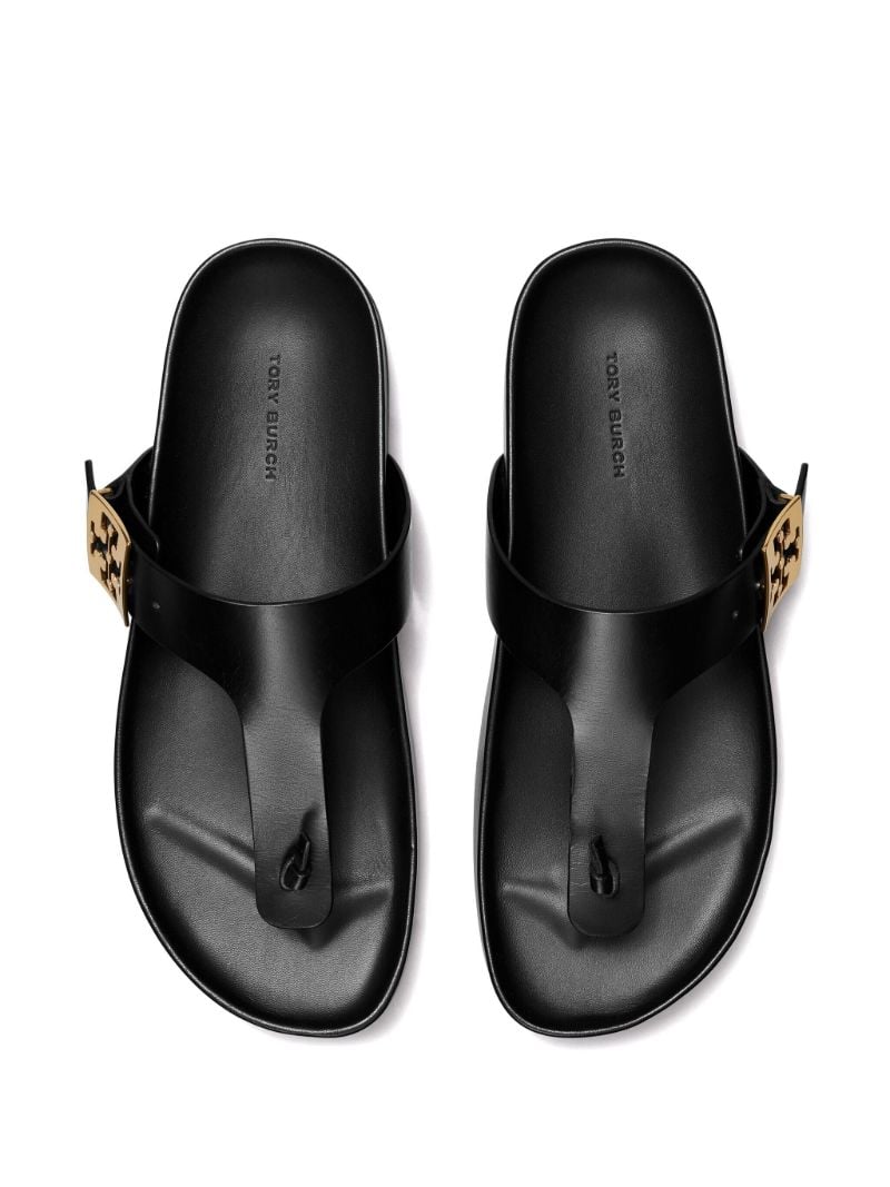 Black Mellow Thong Sandals