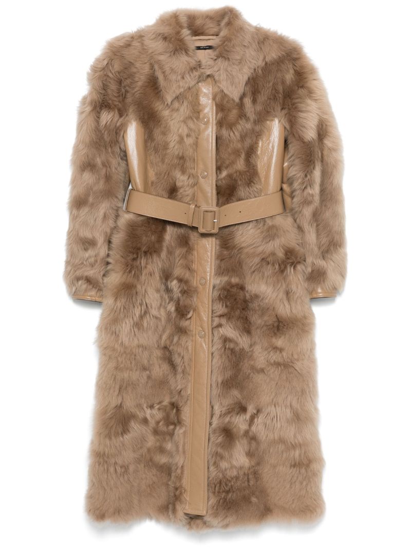 Panelled Belted Coat