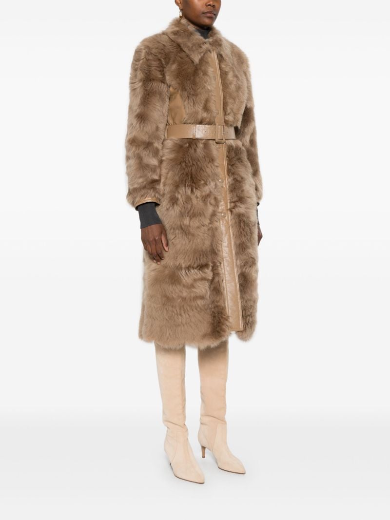 Panelled Belted Coat