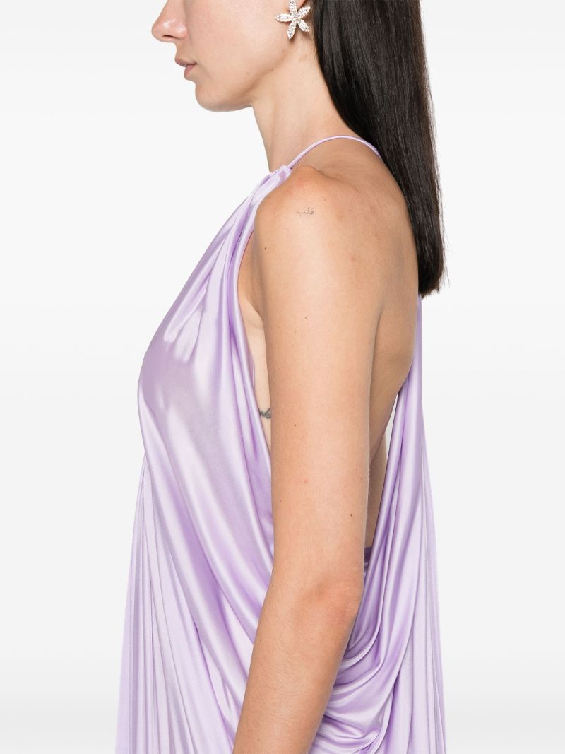 Purple Halterneck Gown