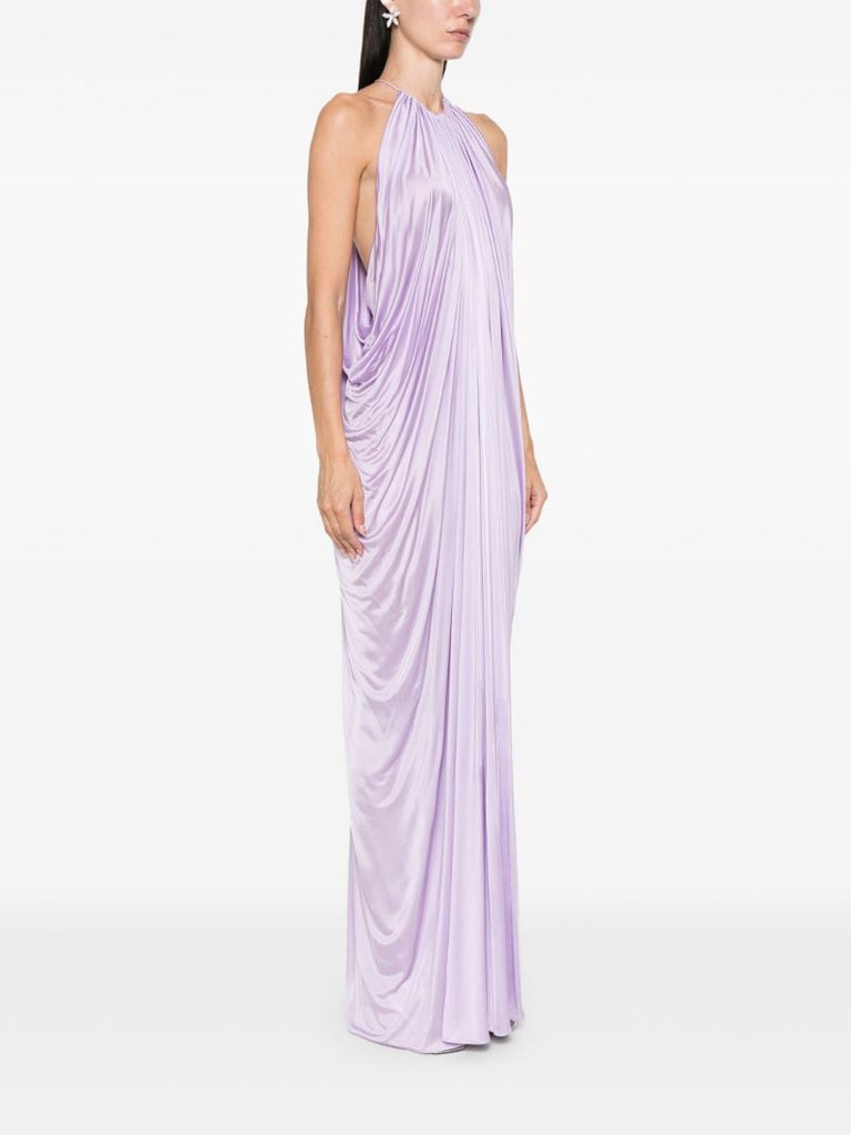 Purple Halterneck Gown