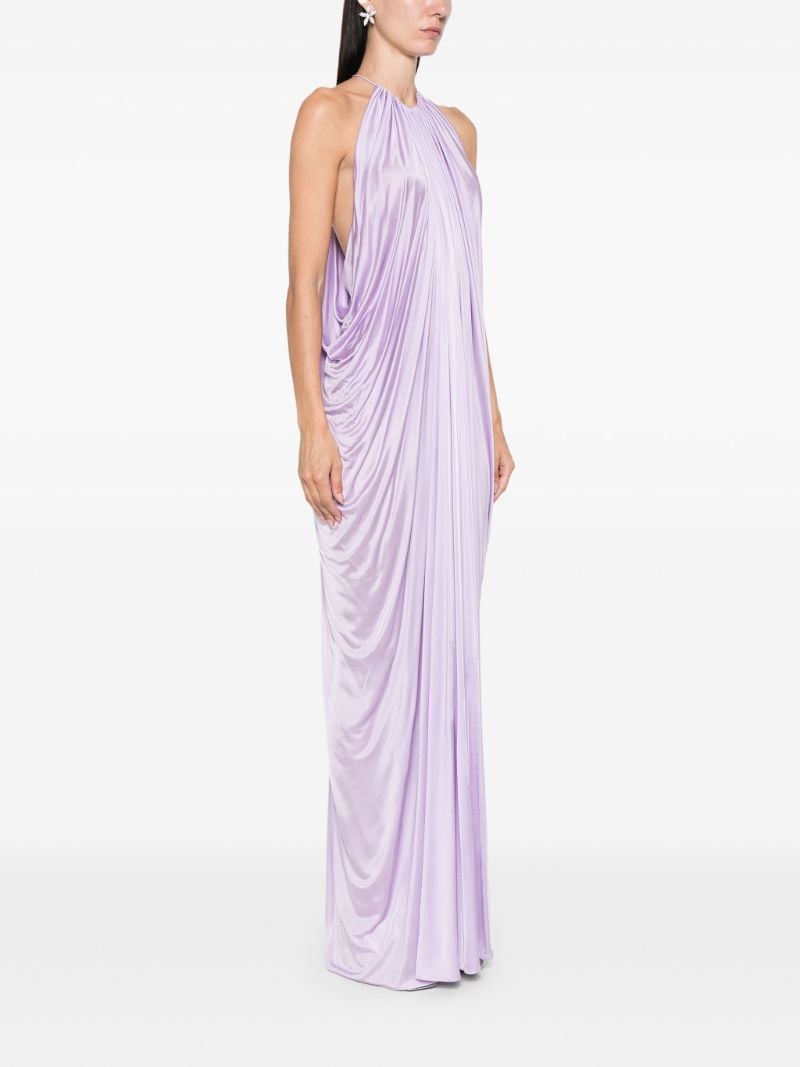 Purple Halterneck Gown
