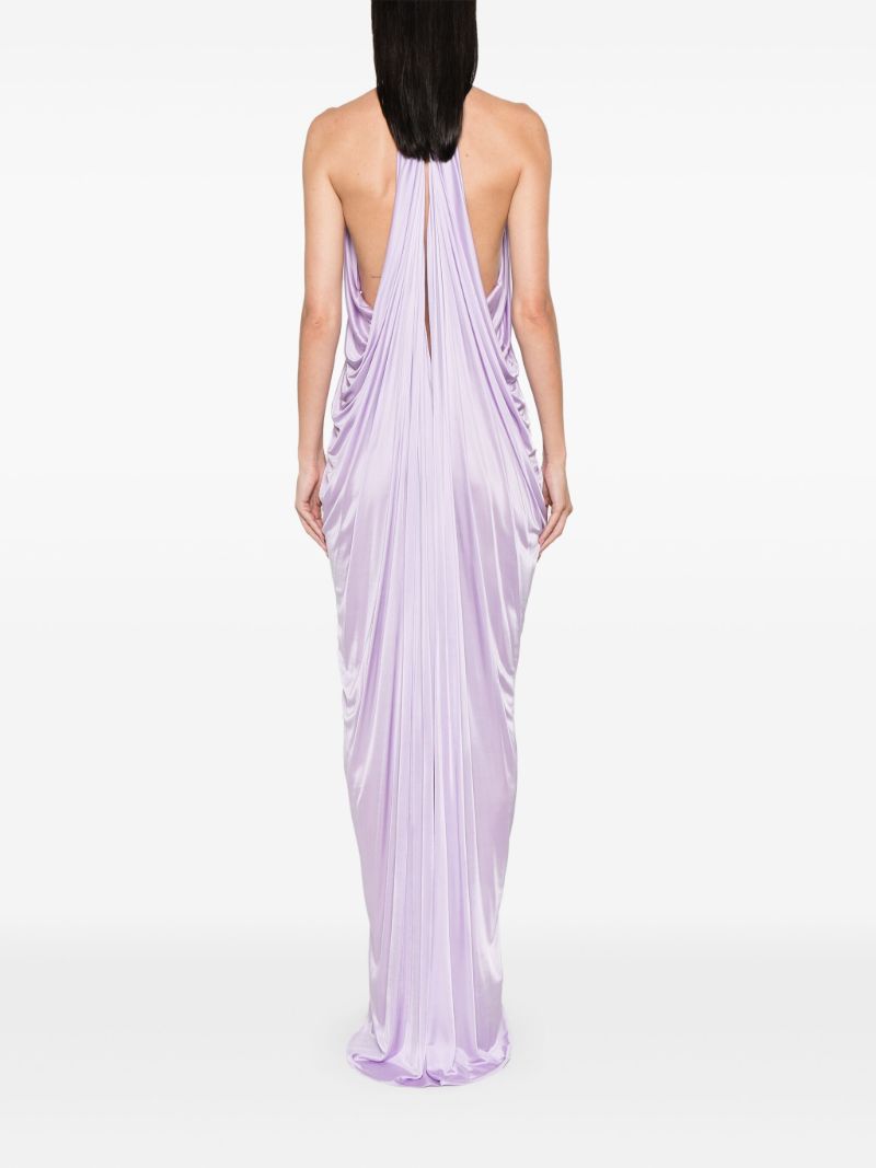 Purple Halterneck Gown