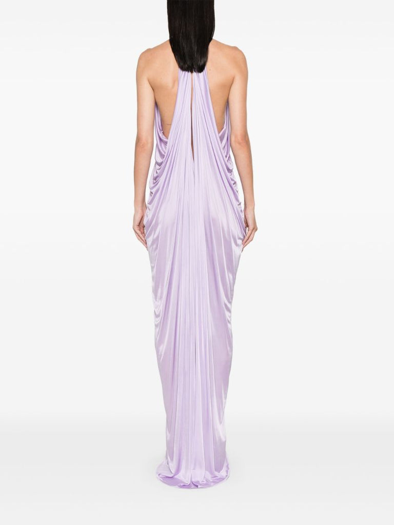 Purple Halterneck Gown