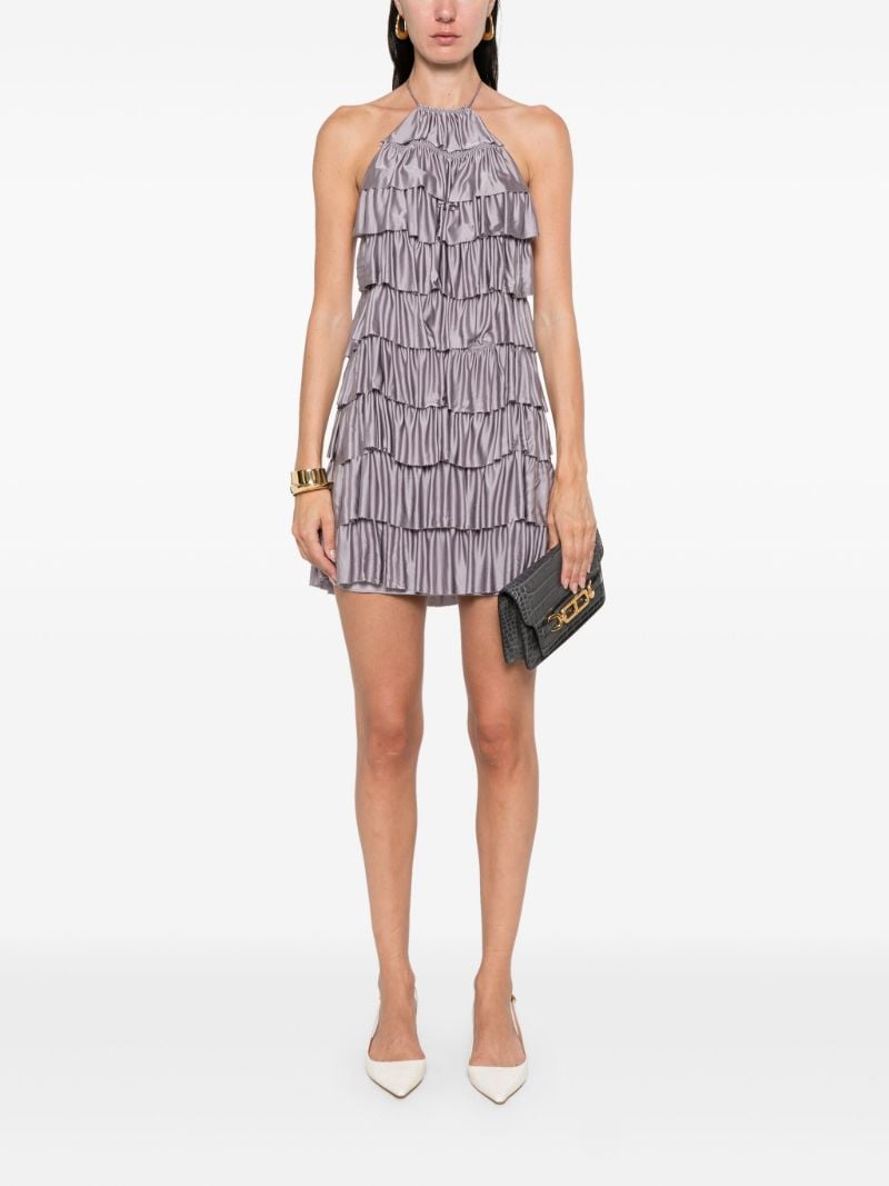 Purple Ruffled Dress