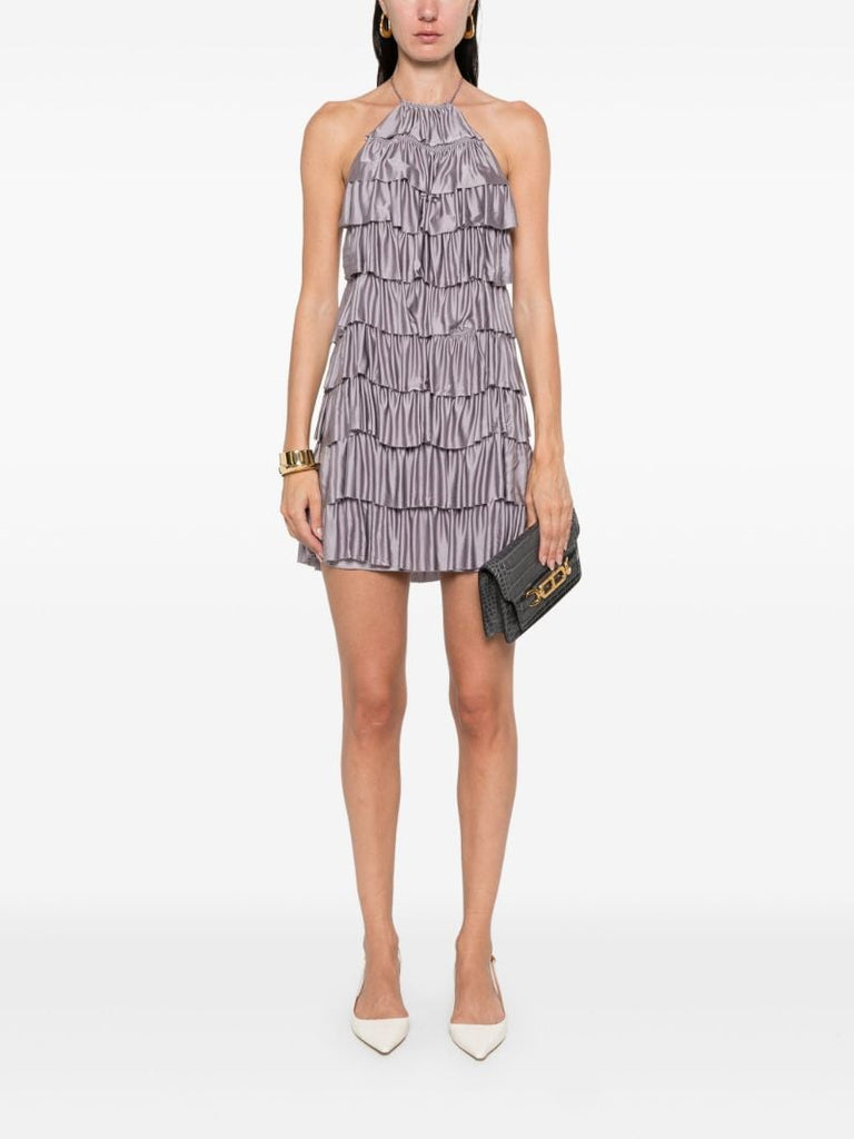 Purple Ruffled Dress