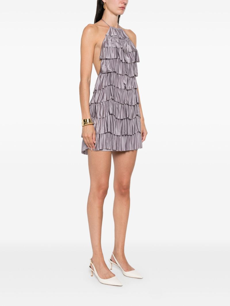 Purple Ruffled Dress