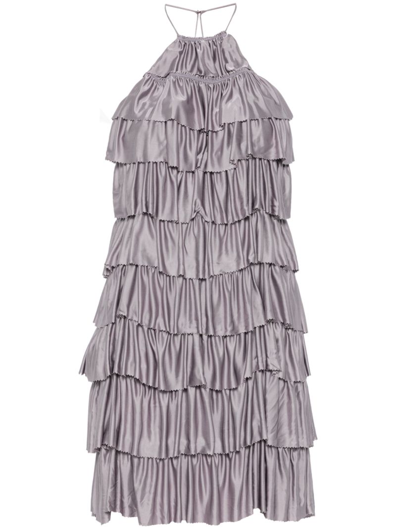 Purple Ruffled Dress
