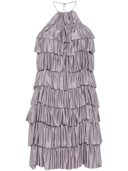 Purple Ruffled Dress