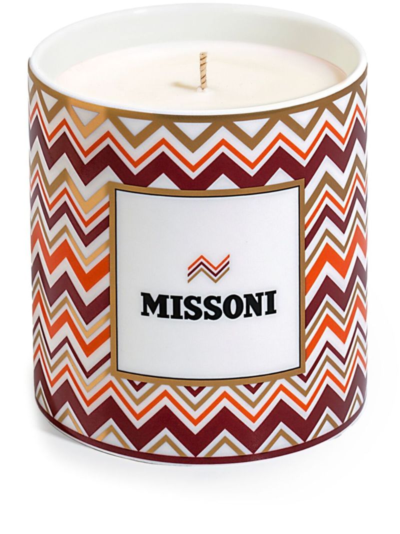 Iconic Zigzag-print Candle
