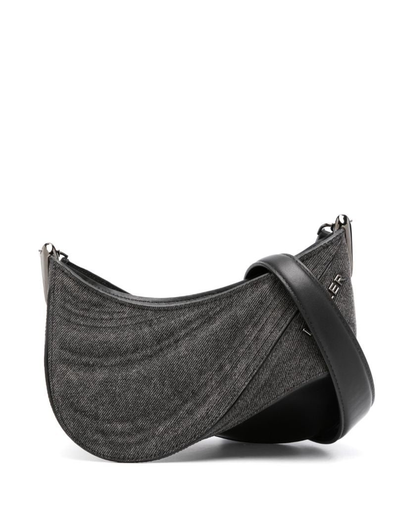 Black Embossed Spiral Shoulder Bag