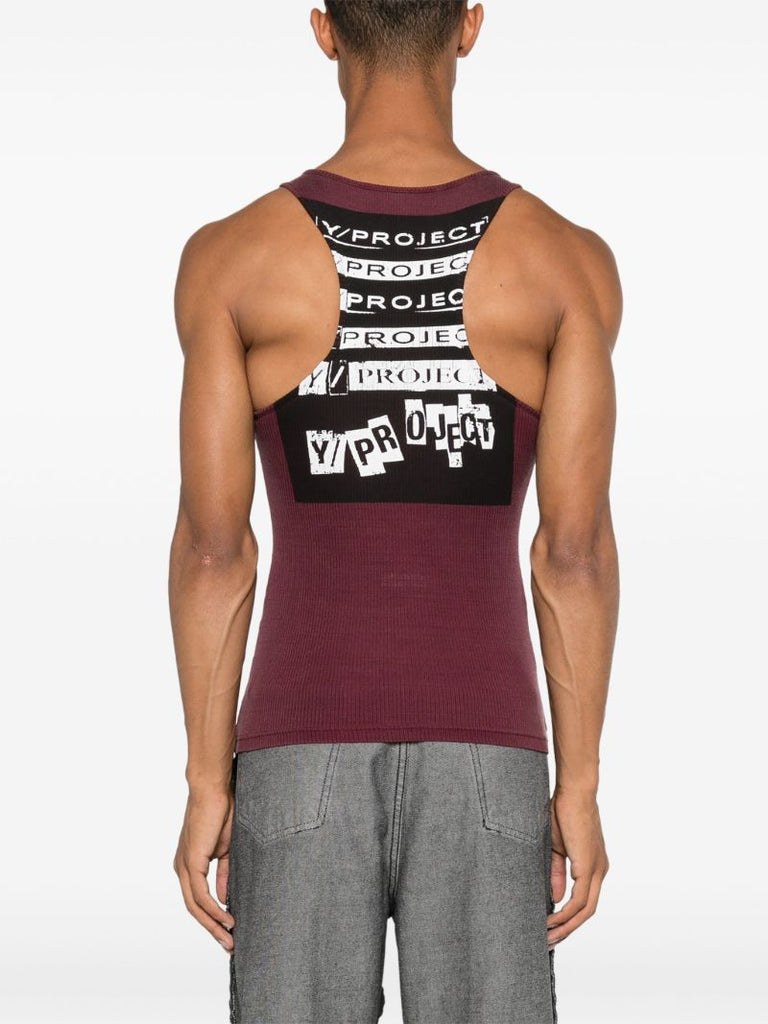 Printed Invisible Strap Tank Top
