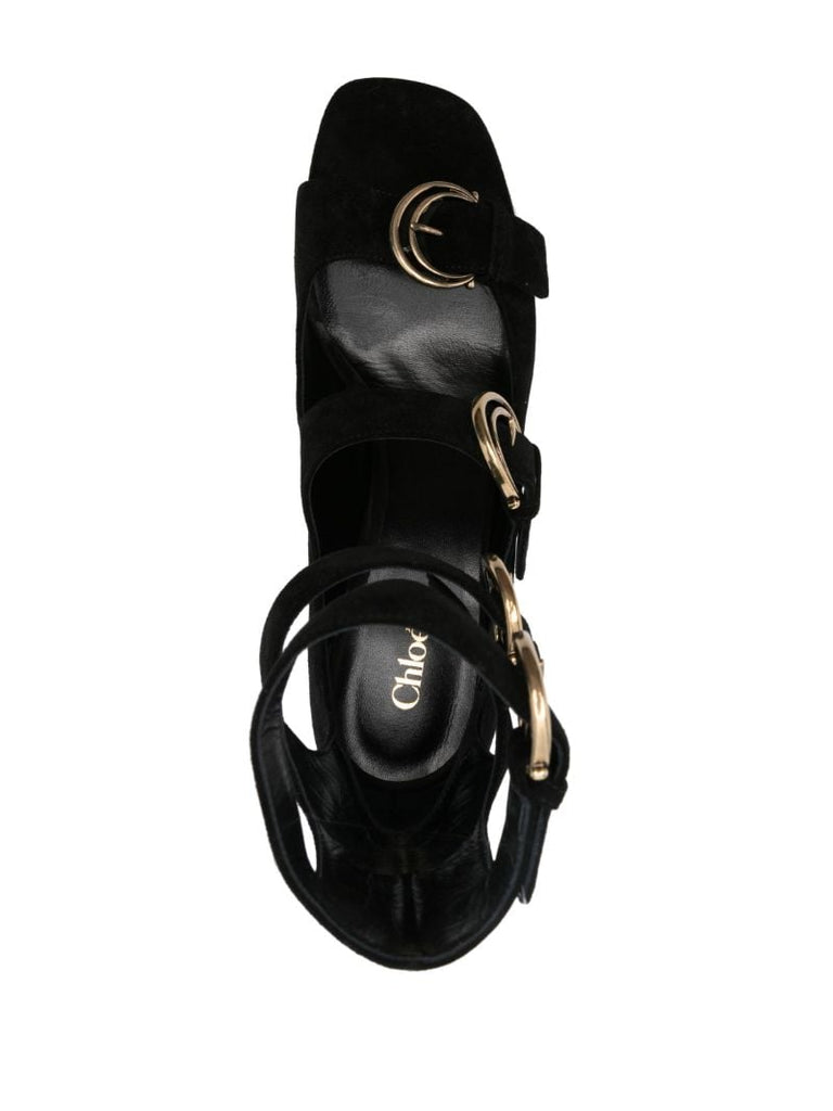 Black AlizÃ_x0083_Â¨ 65 Suede Sandals