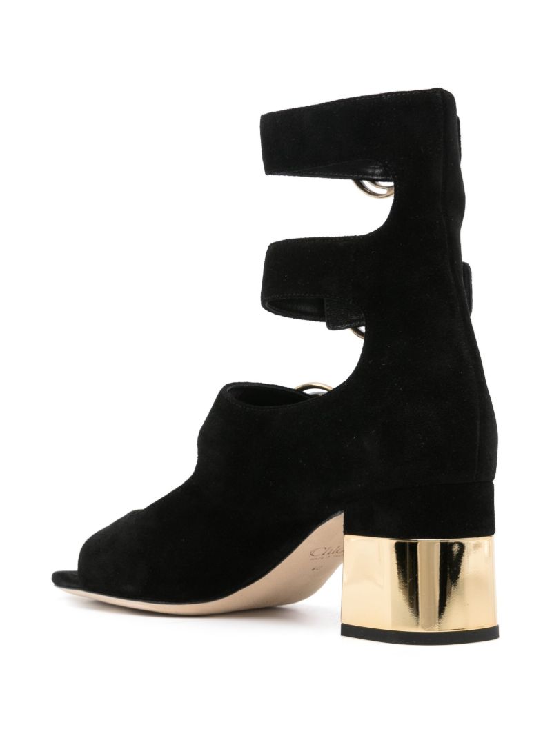 Black AlizÃ_x0083_Â¨ 65 Suede Sandals