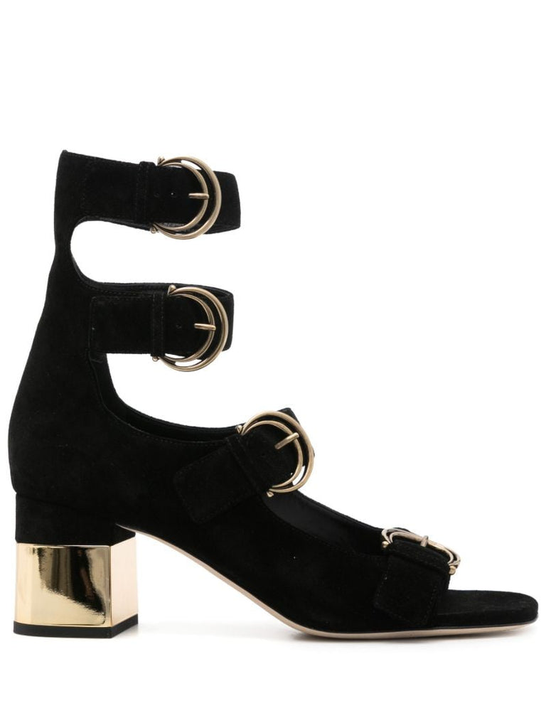 Black AlizÃ_x0083_Â¨ 65 Suede Sandals