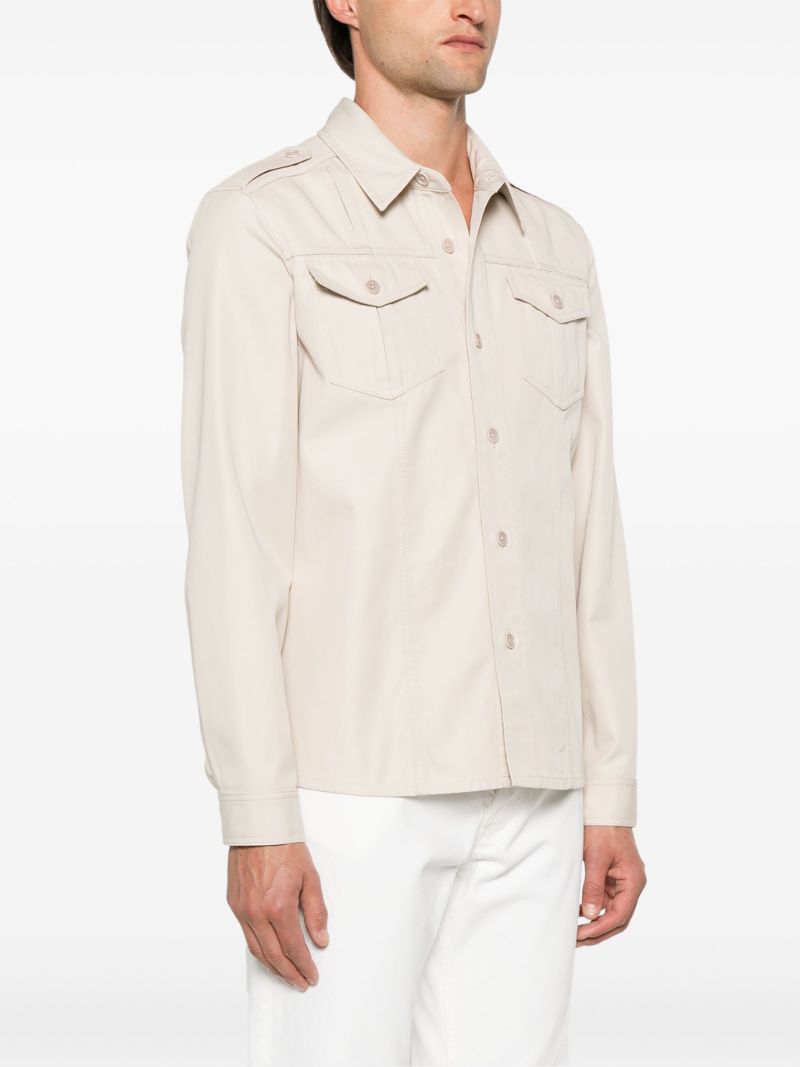 Epaulette Button-down Shirt