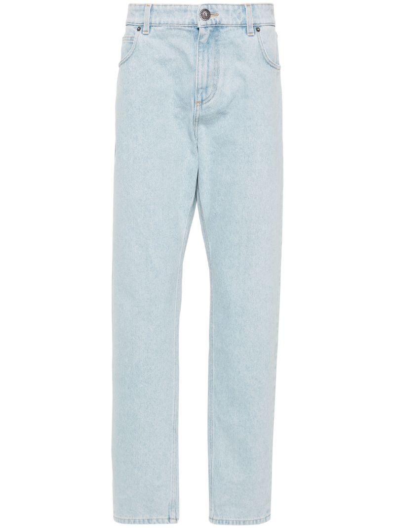 Blue Mid-rise Slim-fit Jeans