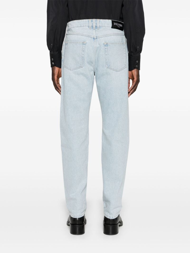 Blue Mid-rise Slim-fit Jeans