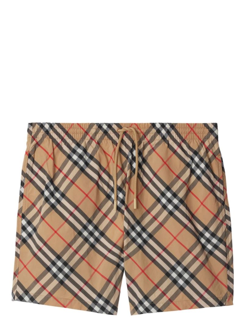 Checkered Swim Shorts