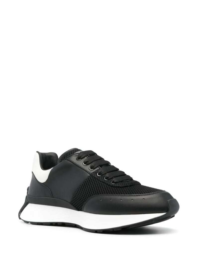 Mesh Leather Sneakers