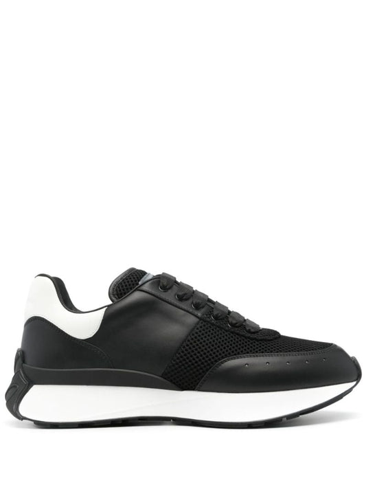 Mesh Leather Sneakers